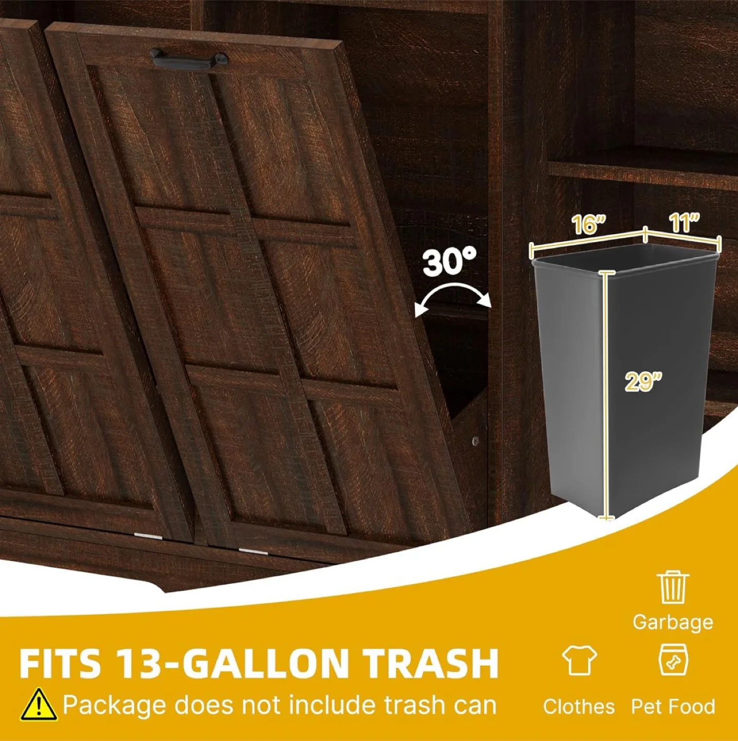 Dark Brown Wood Kitchen Cabinet image indicator(6)