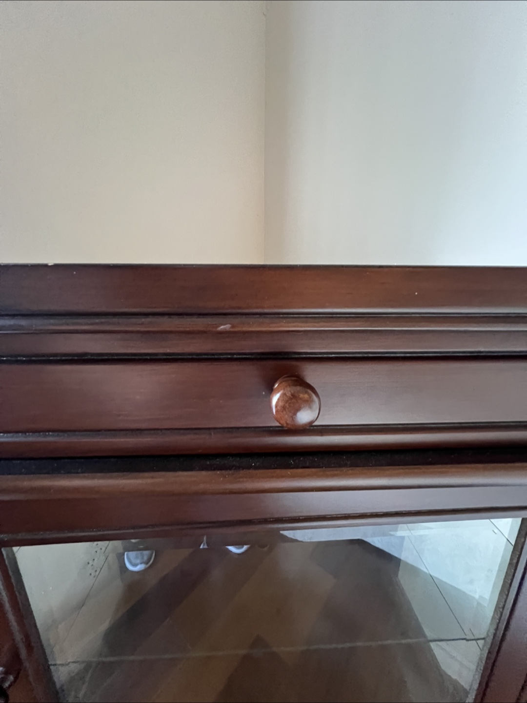 Dark Wood Display Cabinet - photo 2
