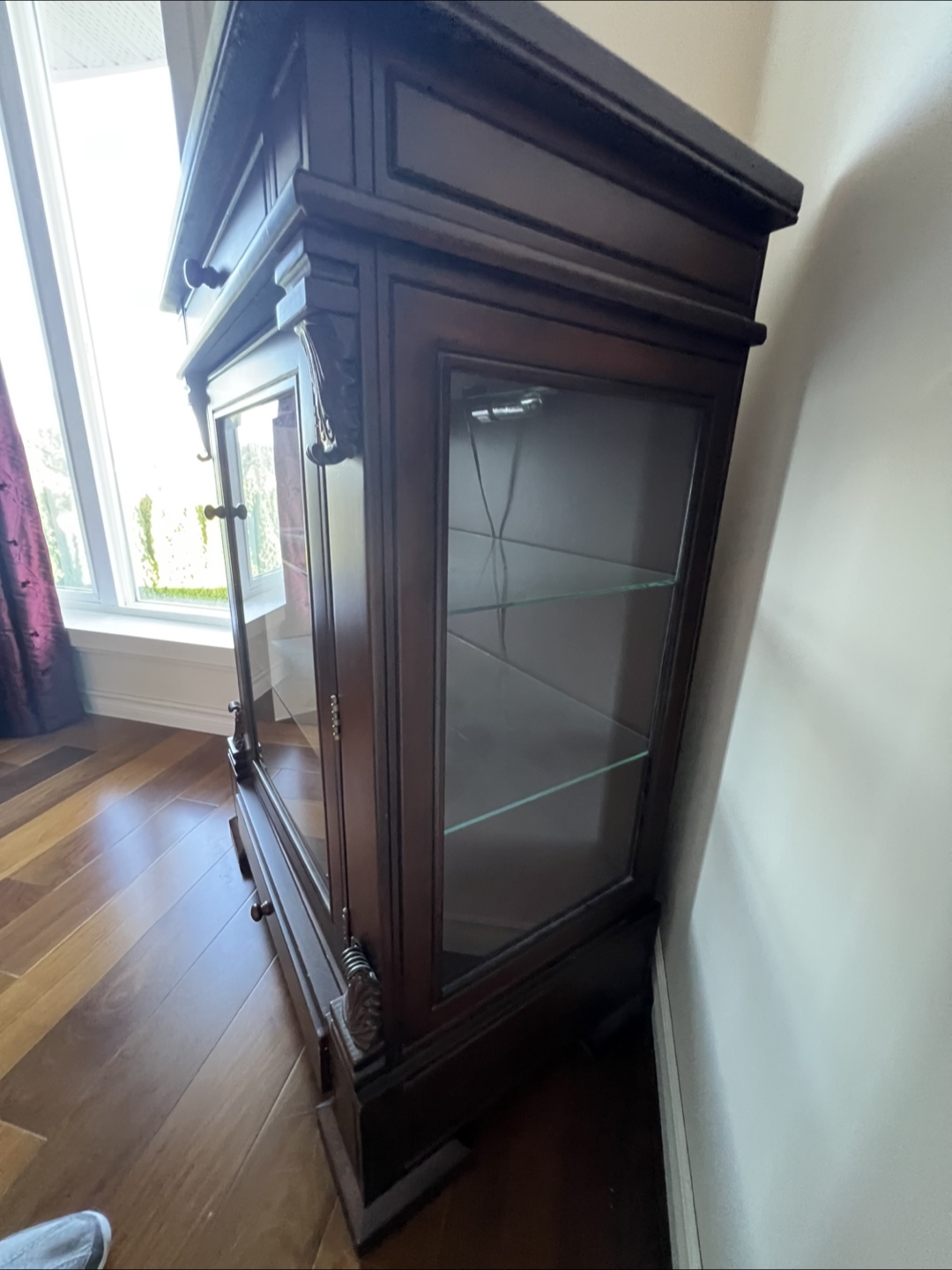 Dark Wood Display Cabinet - photo 5