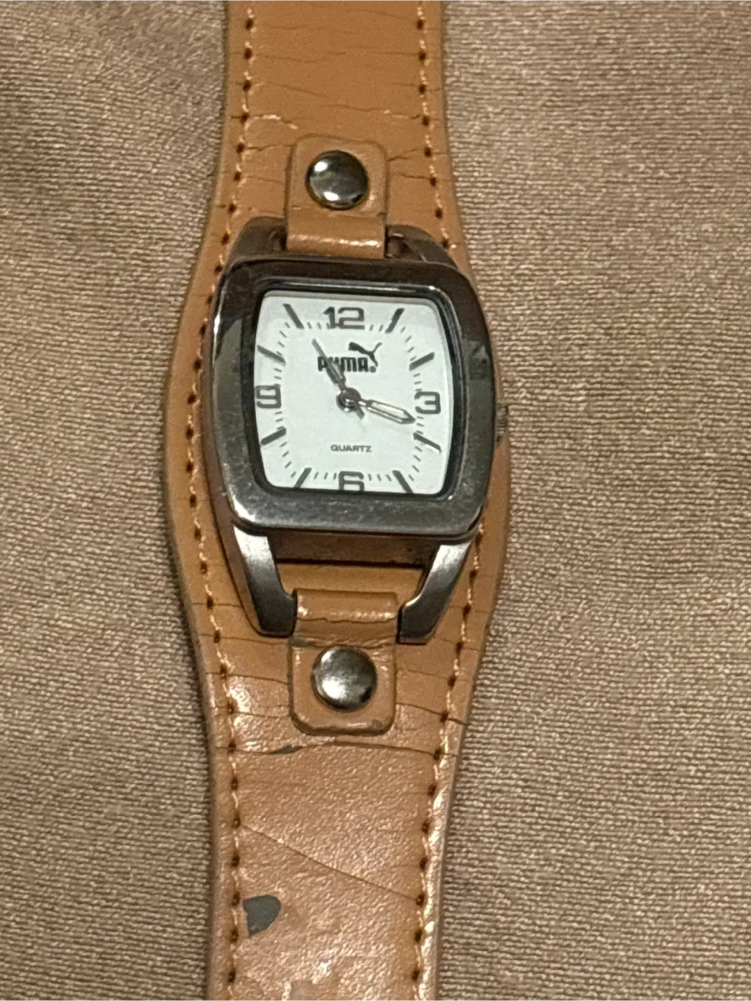 Puma Quartz Watch with Tan Leather Band thumbnail