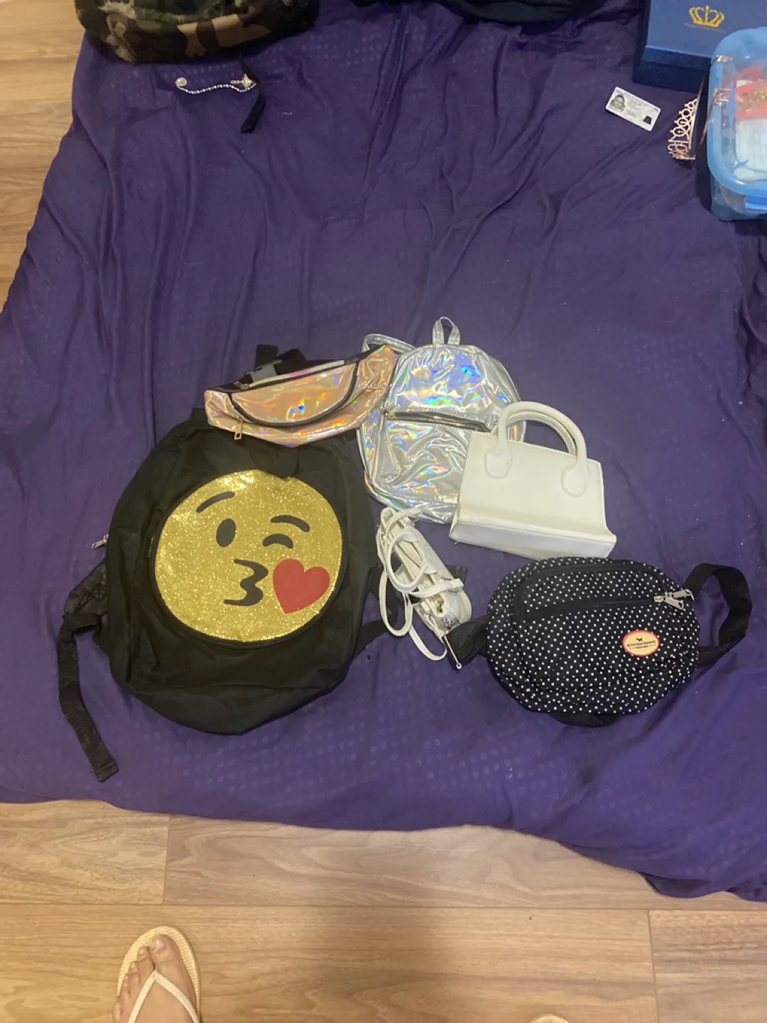 Assorted Bags - Backpack, Purse, Fanny Pack thumbnail