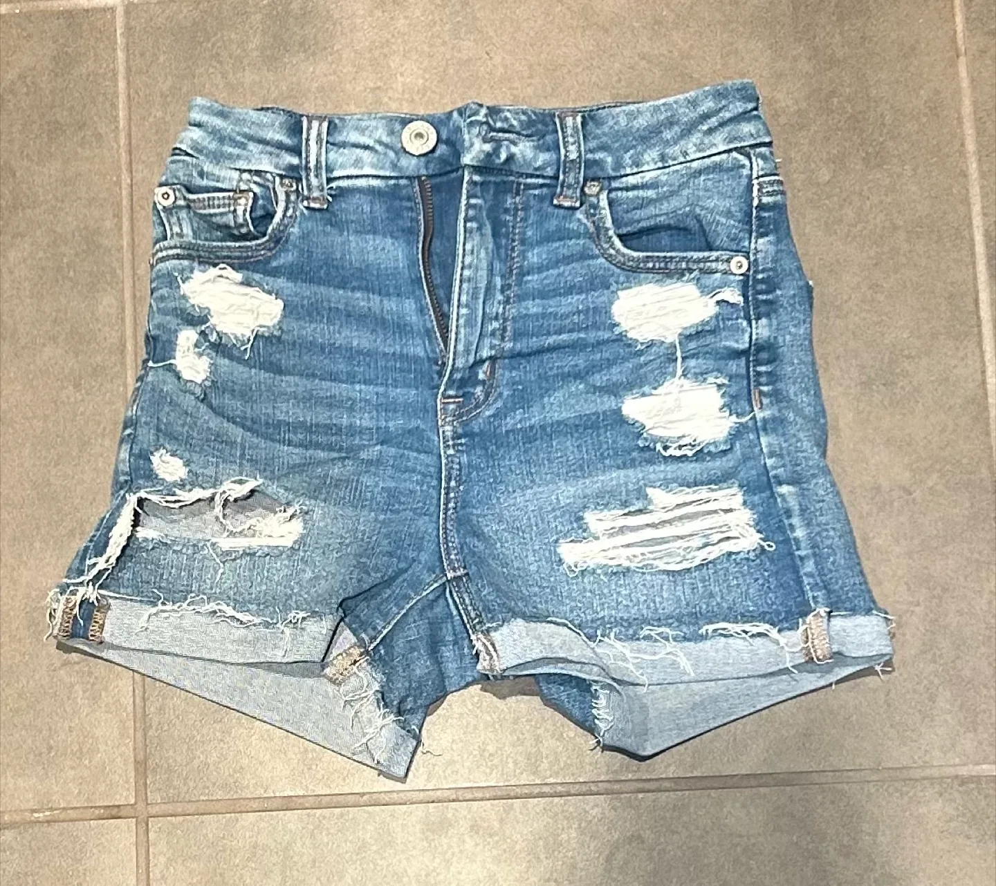 American Eagle Denim Shorts - Size 0 thumbnail