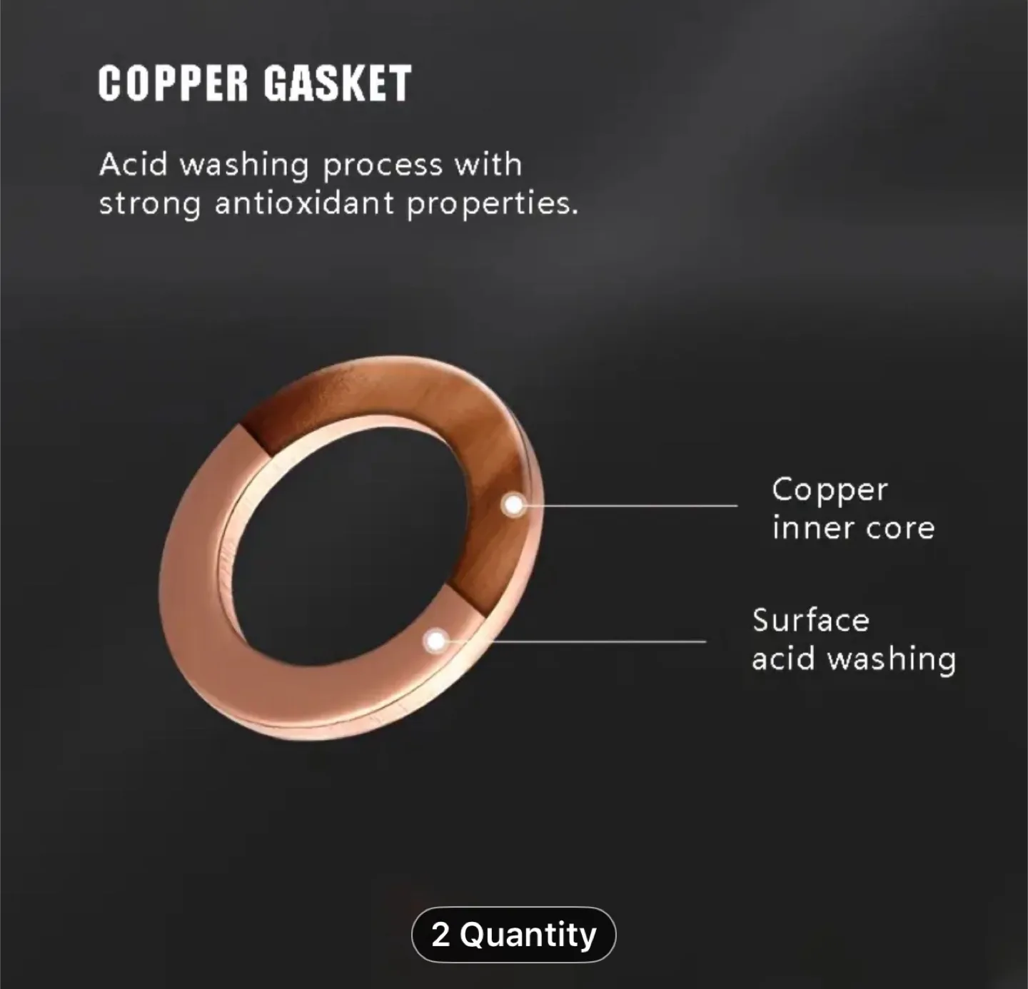 100pcs Copper Sealing Gasket Master Kit image indicator(3)