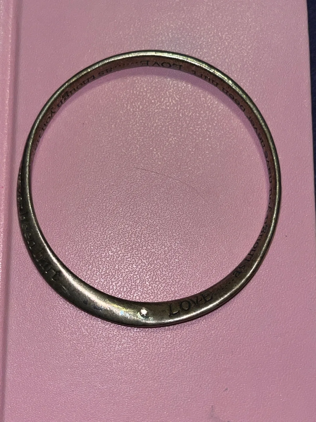 Silver Tone Bangle Bracelet thumbnail