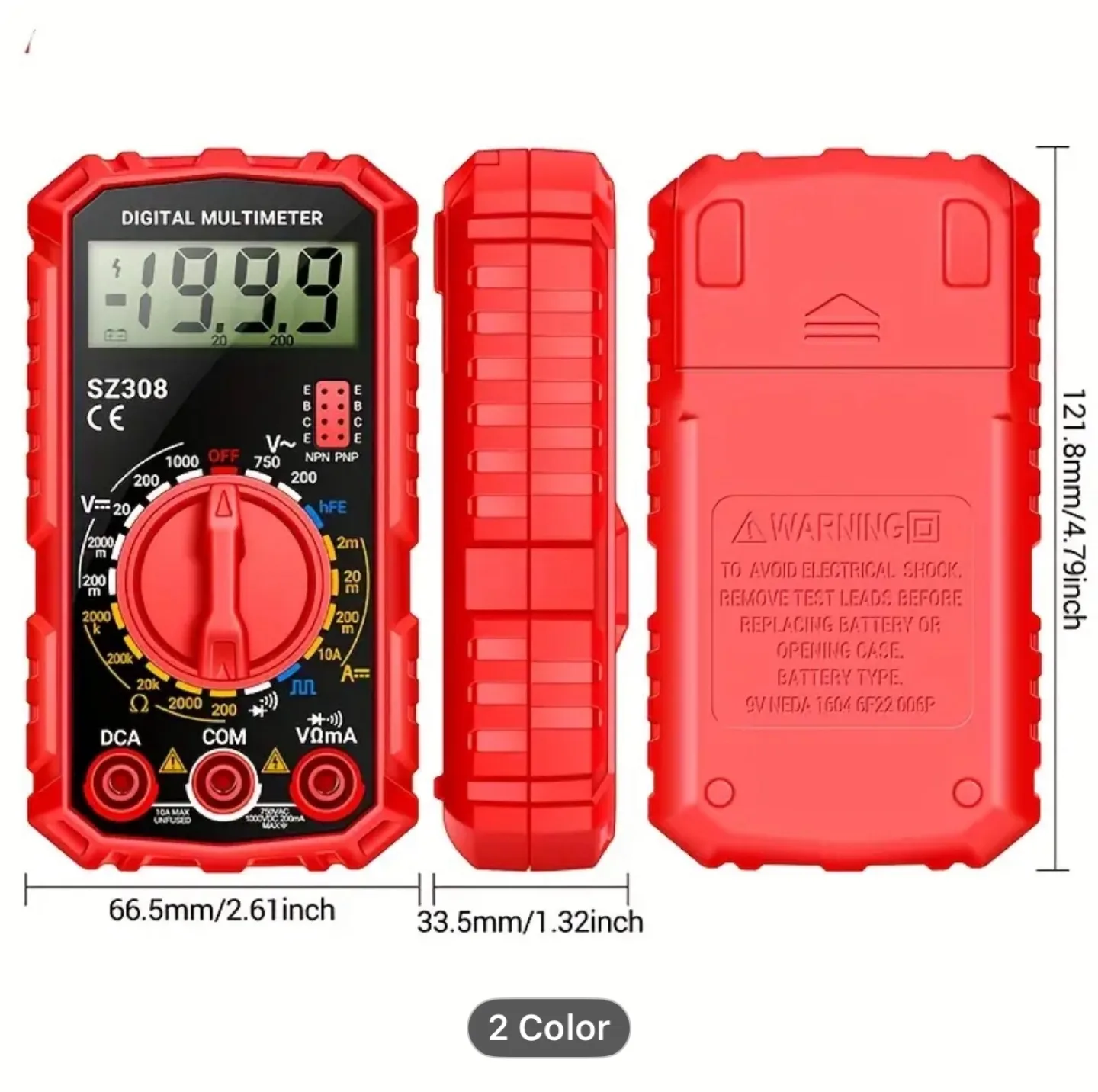 Mili portable high-precision digital display multimeter image indicator(3)