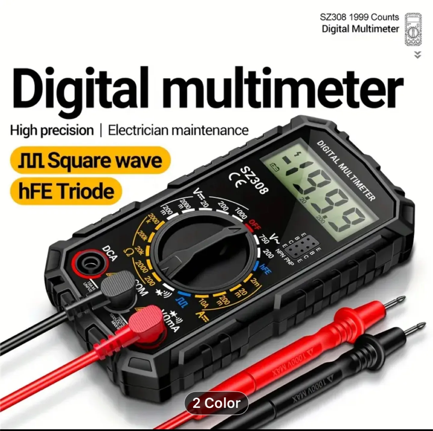 Mili portable high-precision digital display multimeter image indicator(8)