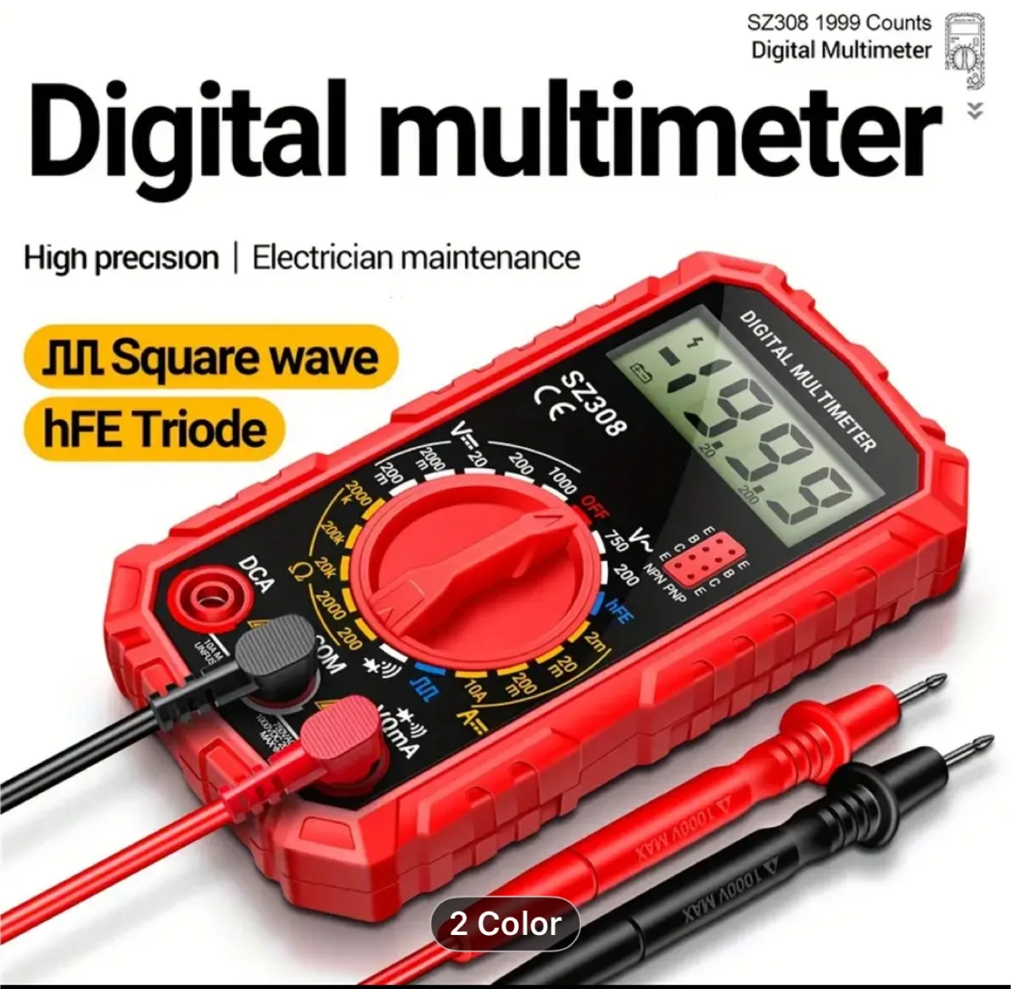 Mili portable high-precision digital display multimeter image indicator(10)