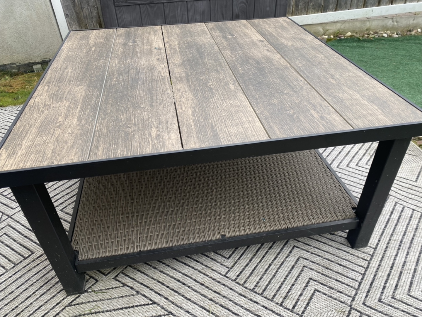 Outdoor Coffee Table with Shelf