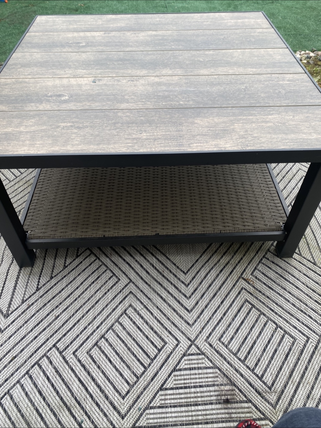 Outdoor Coffee Table with Shelf - photo 3