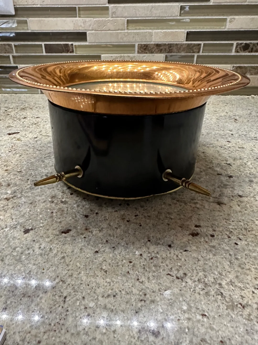 Vintage Kaiser Copper Alarm Clock - West Germany image indicator(4)