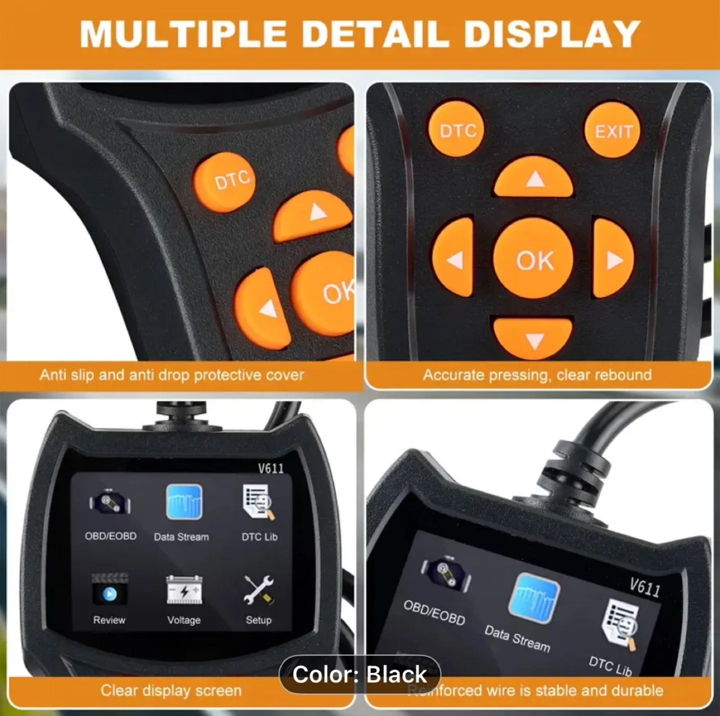 OBD II CAN Diagnostic Tool - Advanced Car Scanner image indicator(4)