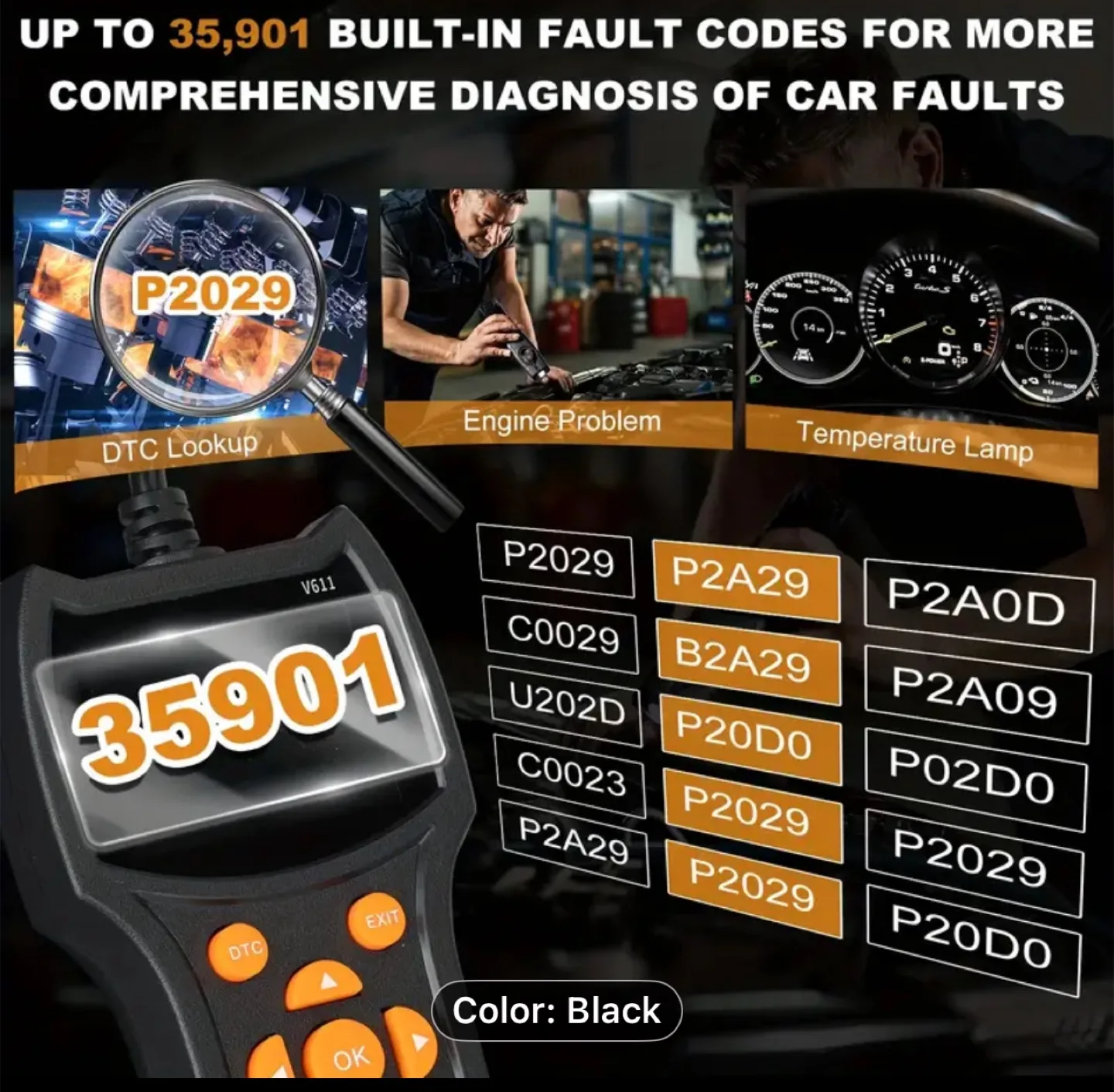 OBD II CAN Diagnostic Tool - Advanced Car Scanner image indicator(2)