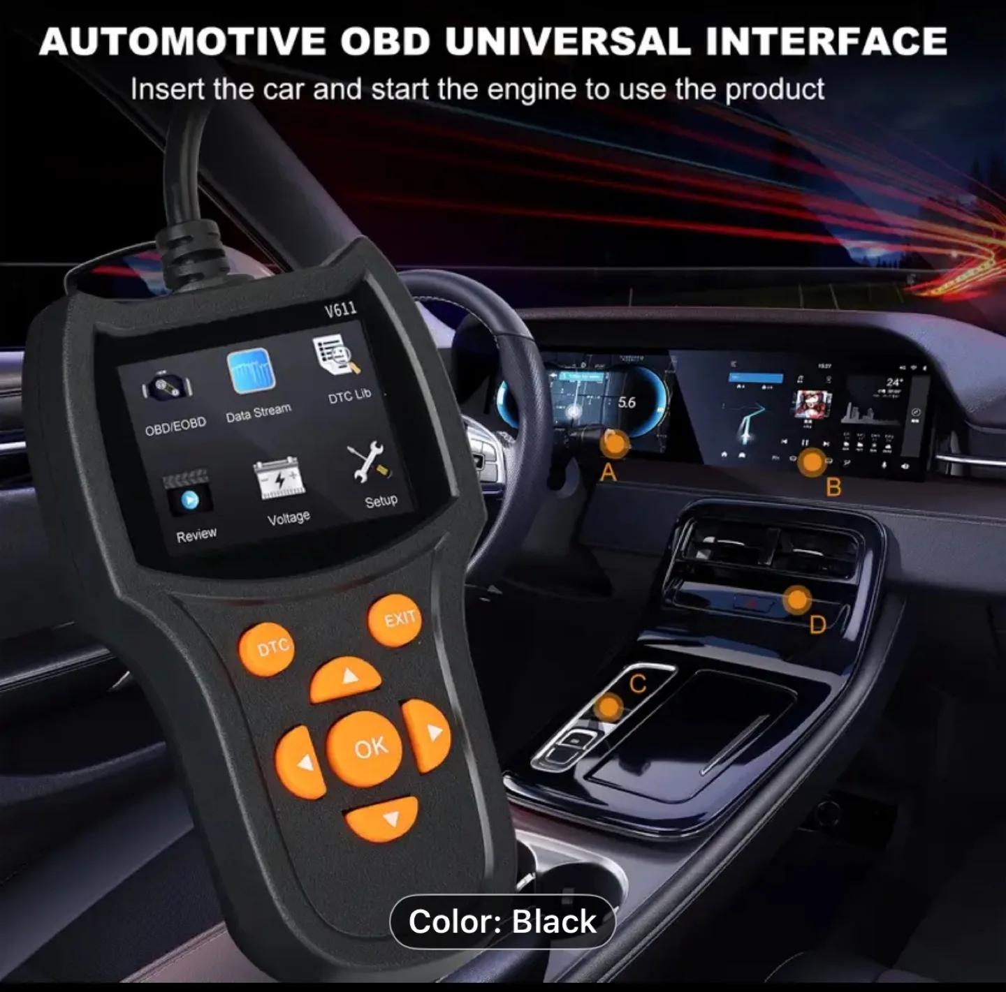 OBD II CAN Diagnostic Tool - Advanced Car Scanner image indicator(6)