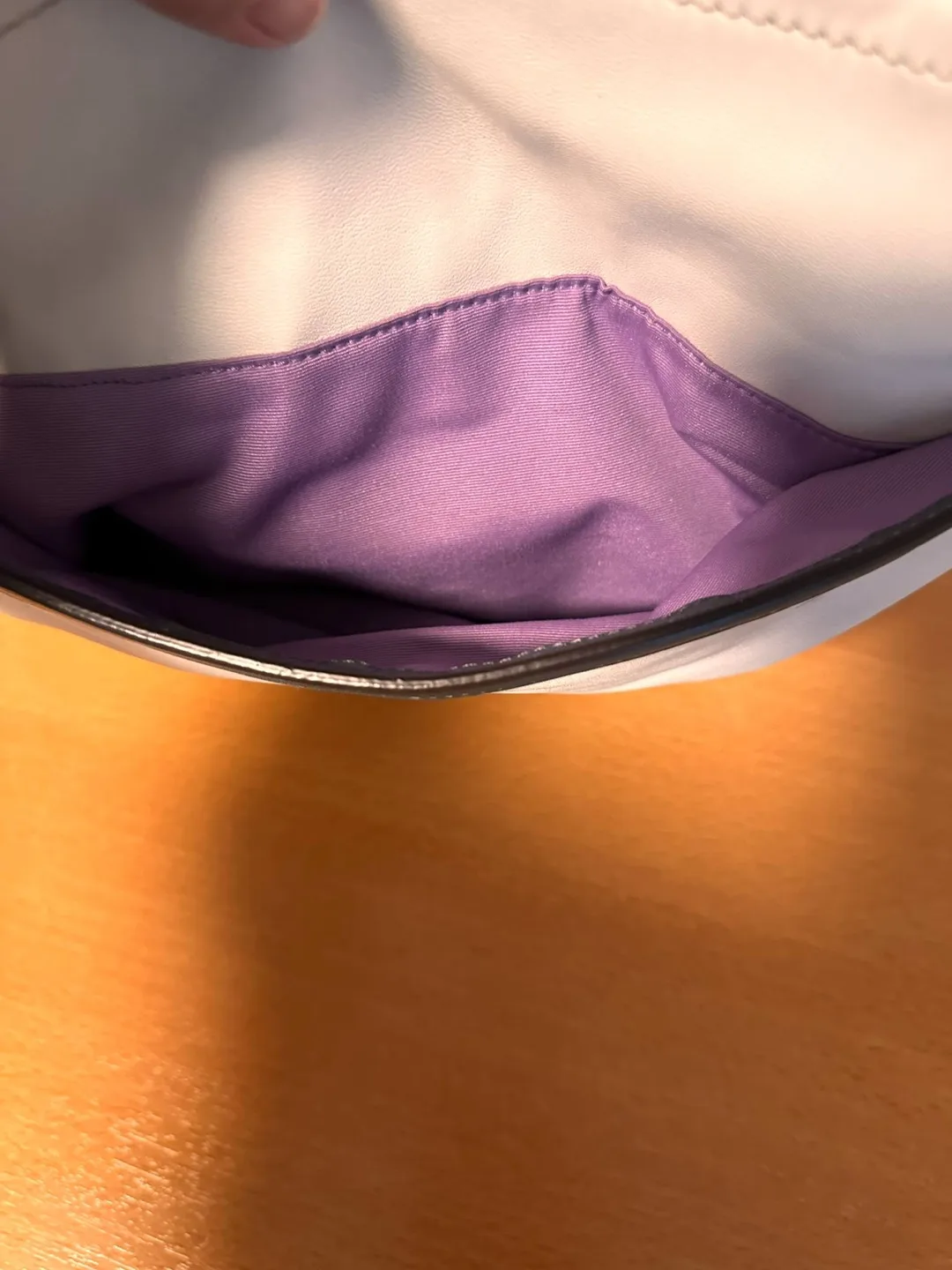 Coach White & Grey Leather Tote Bag image indicator(8)