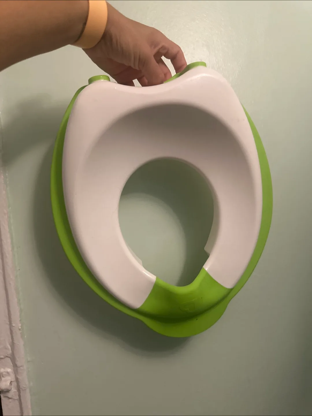 Green & White Baby Potty Training Seat thumbnail