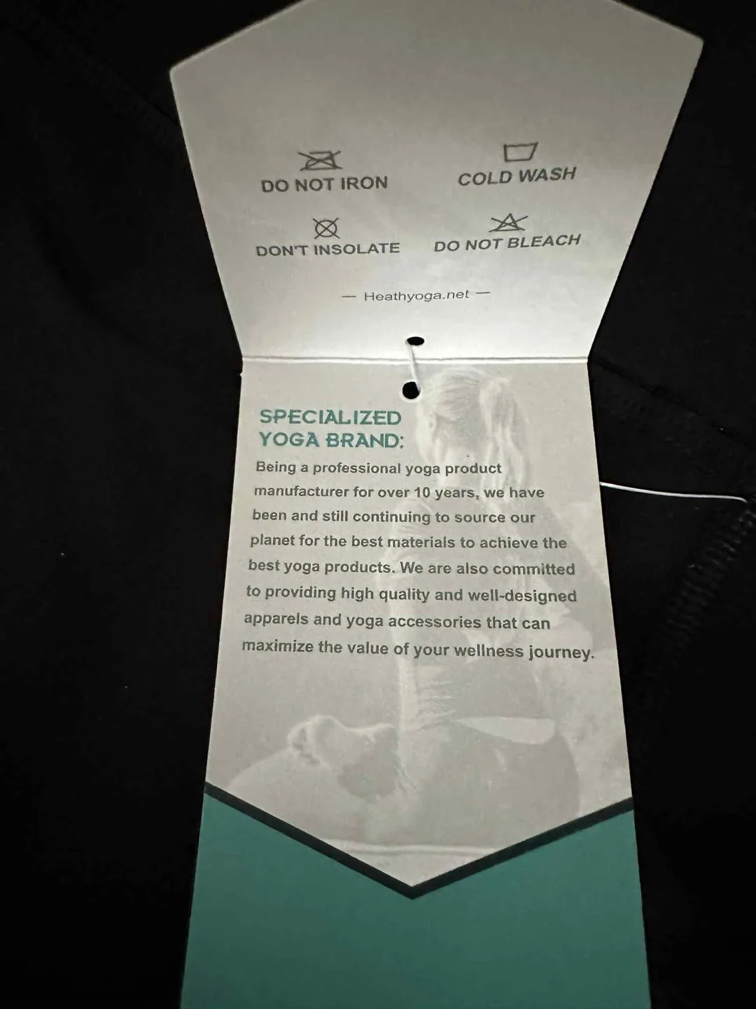 Heathyoga Black Leggings - Size M image indicator(2)