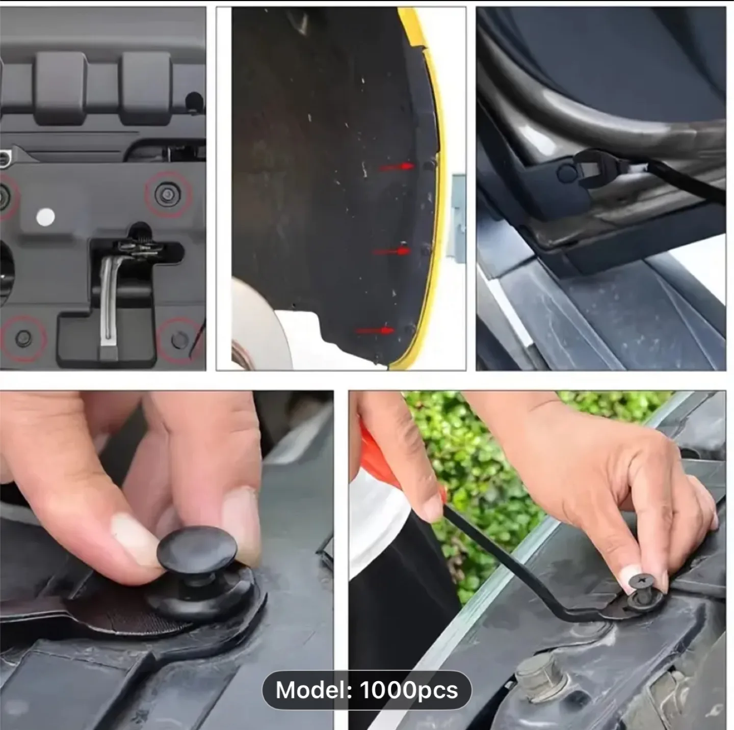 1000pcs Automotive Fastener Kit image indicator(5)