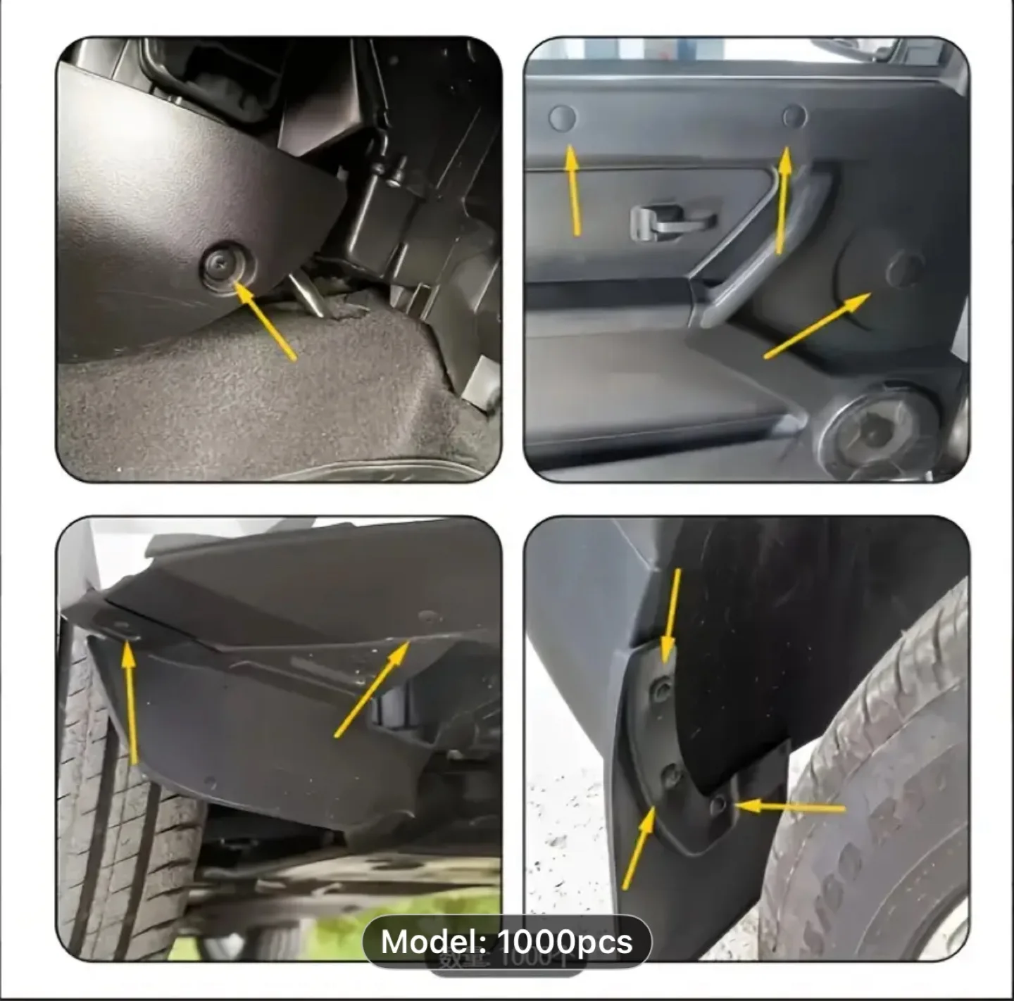 1000pcs Automotive Fastener Kit image indicator(3)