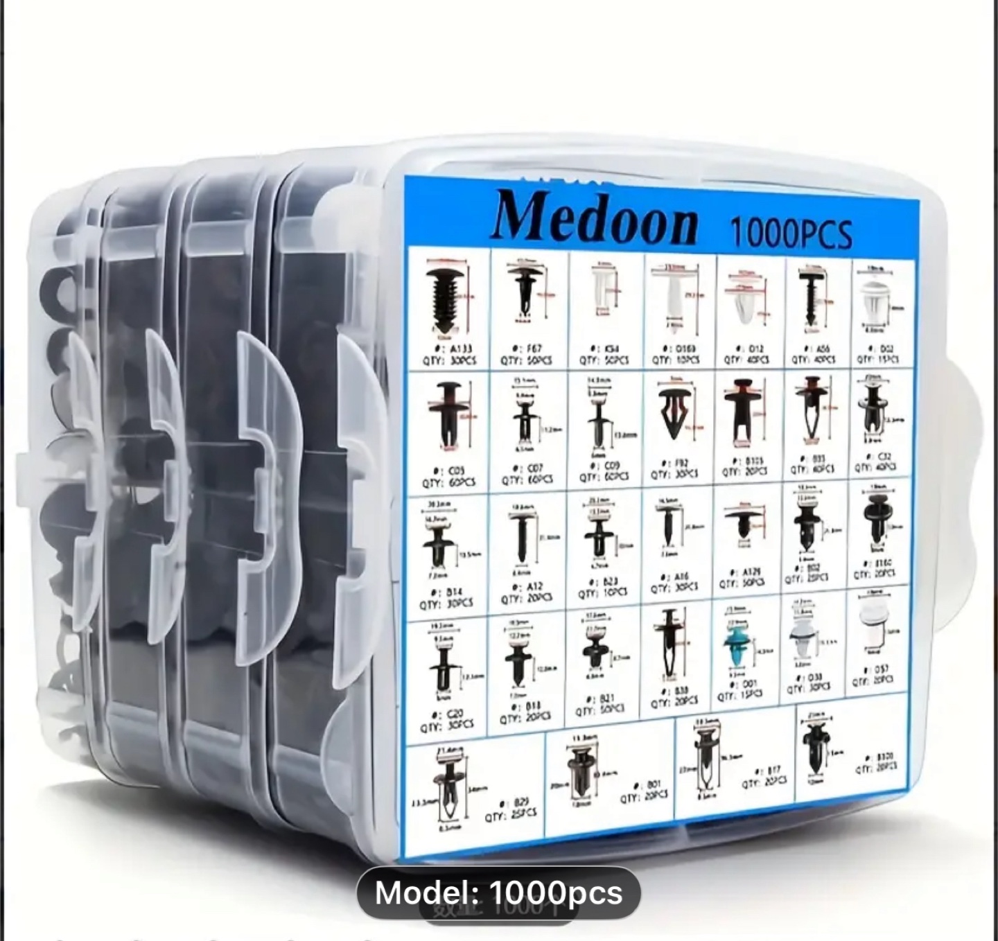 1000pcs Automotive Fastener Kit - photo 2