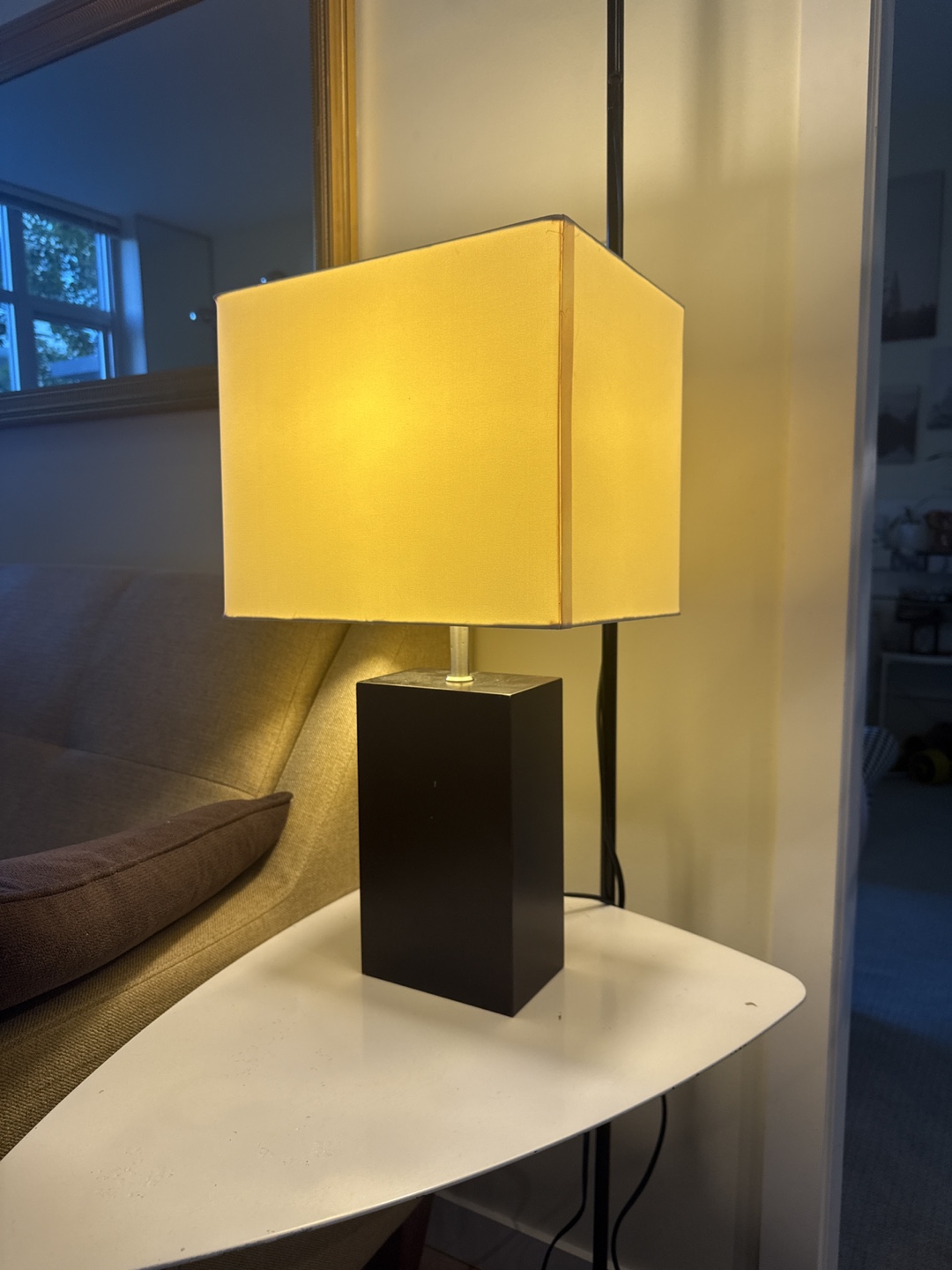 Modern Black Cube Table Lamp - photo 2