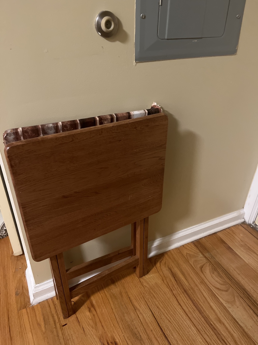 Vintage Wood TV Tray Table