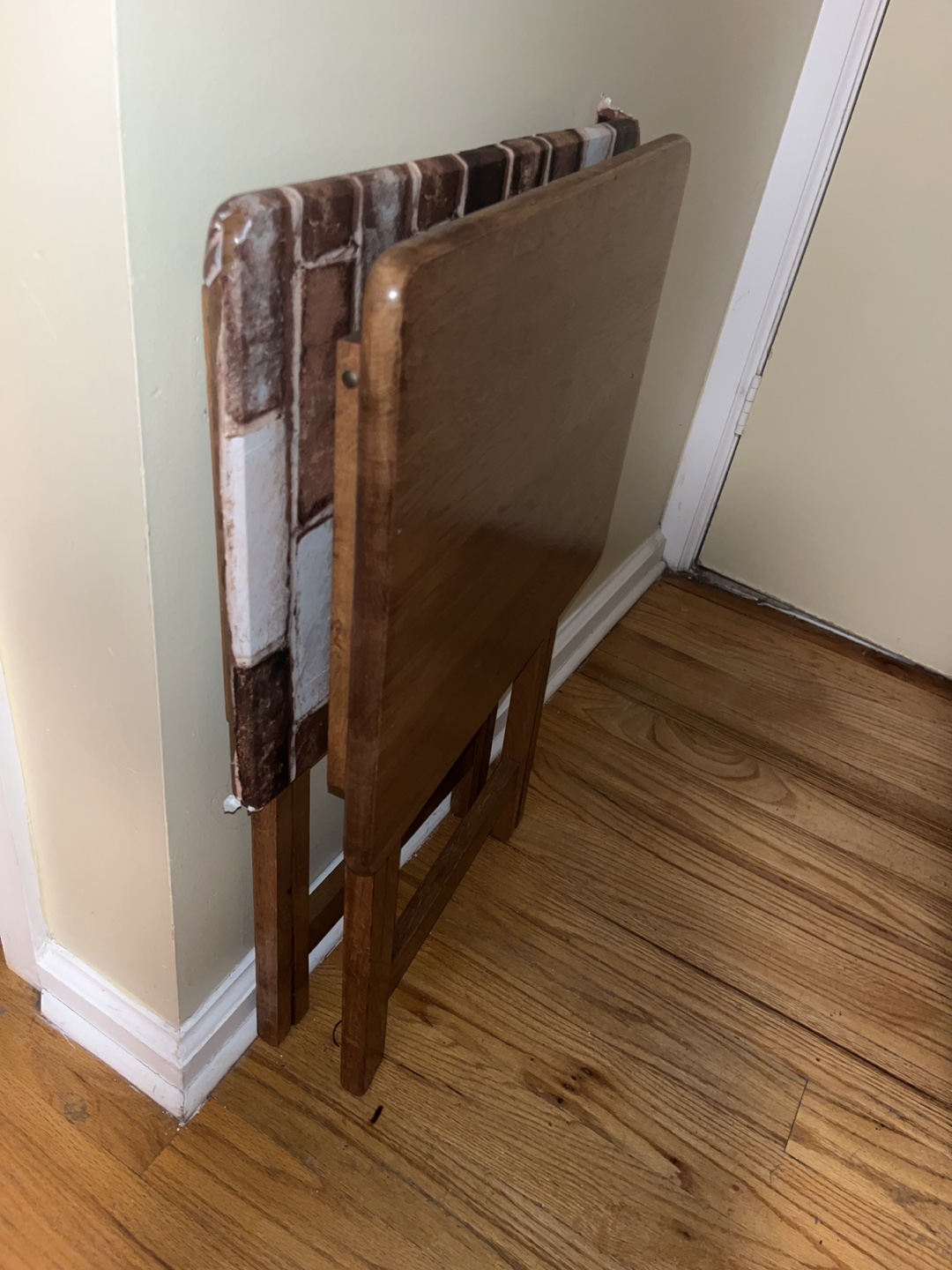 Vintage Wood TV Tray Table - photo 2
