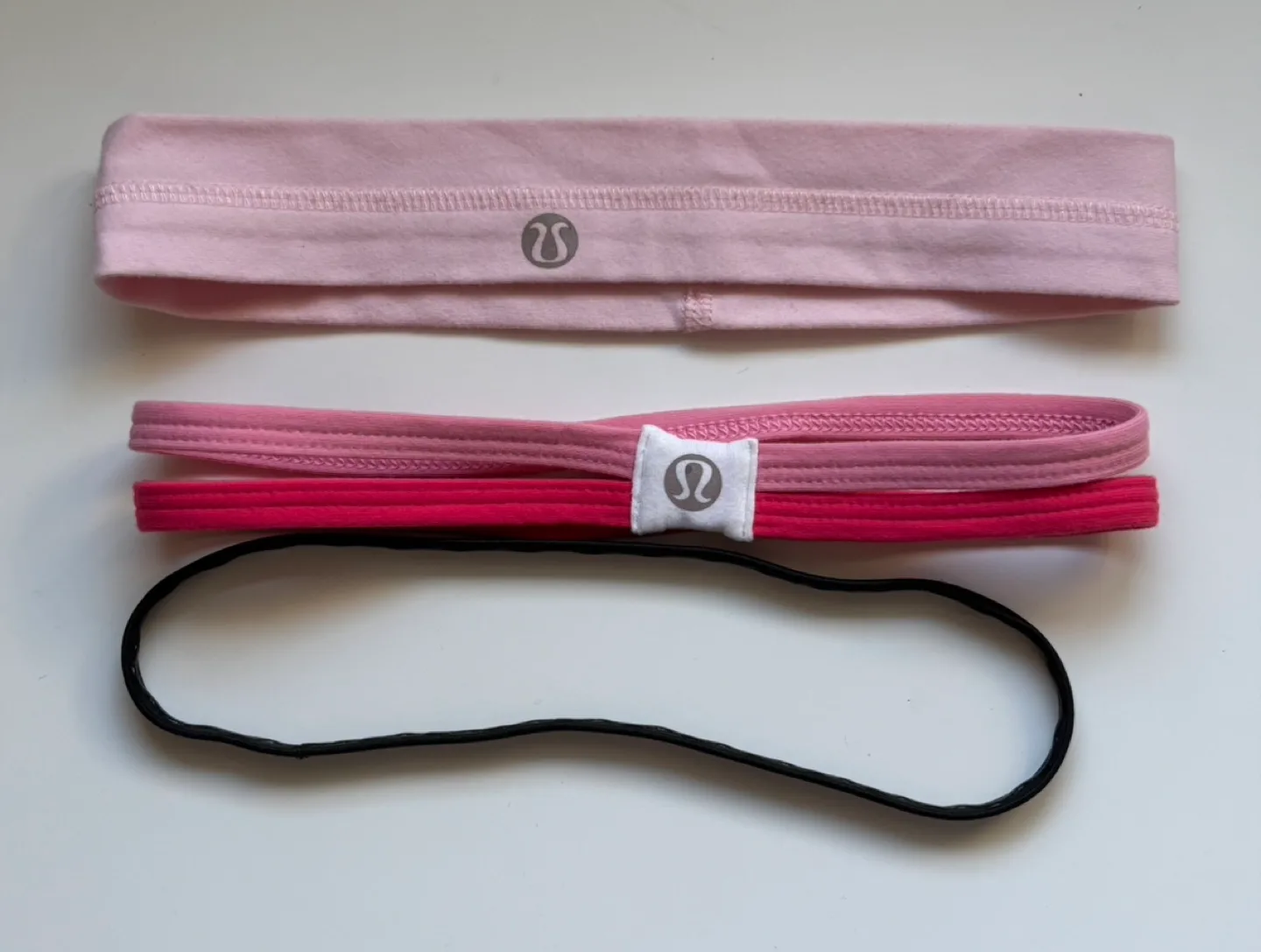 Lululemon Headbands - Pink, Red, Black thumbnail