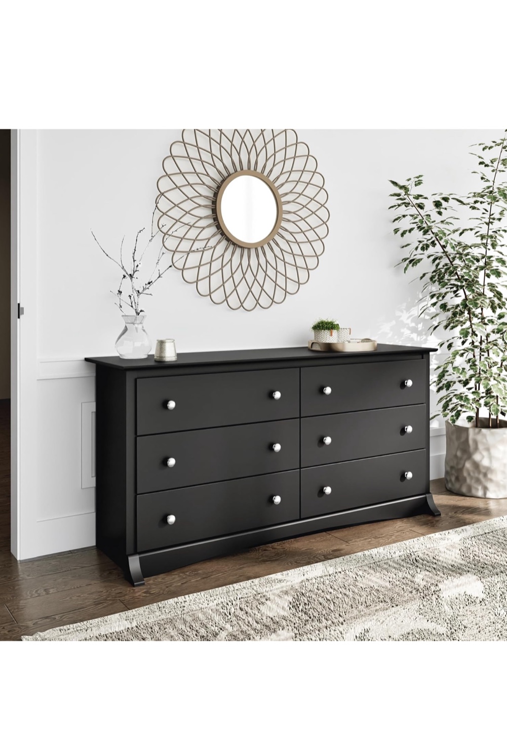 Prepac Sonoma Black Double Drawer Dresser