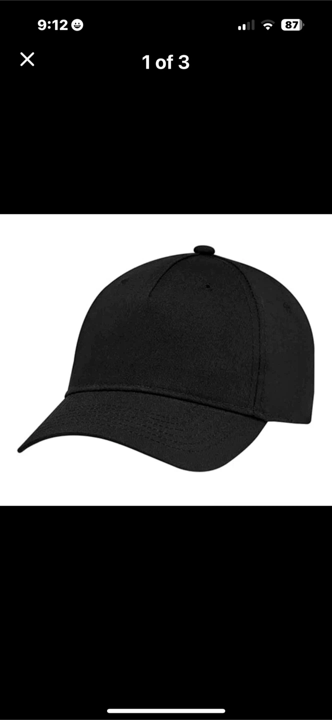 Black Baseball Cap
