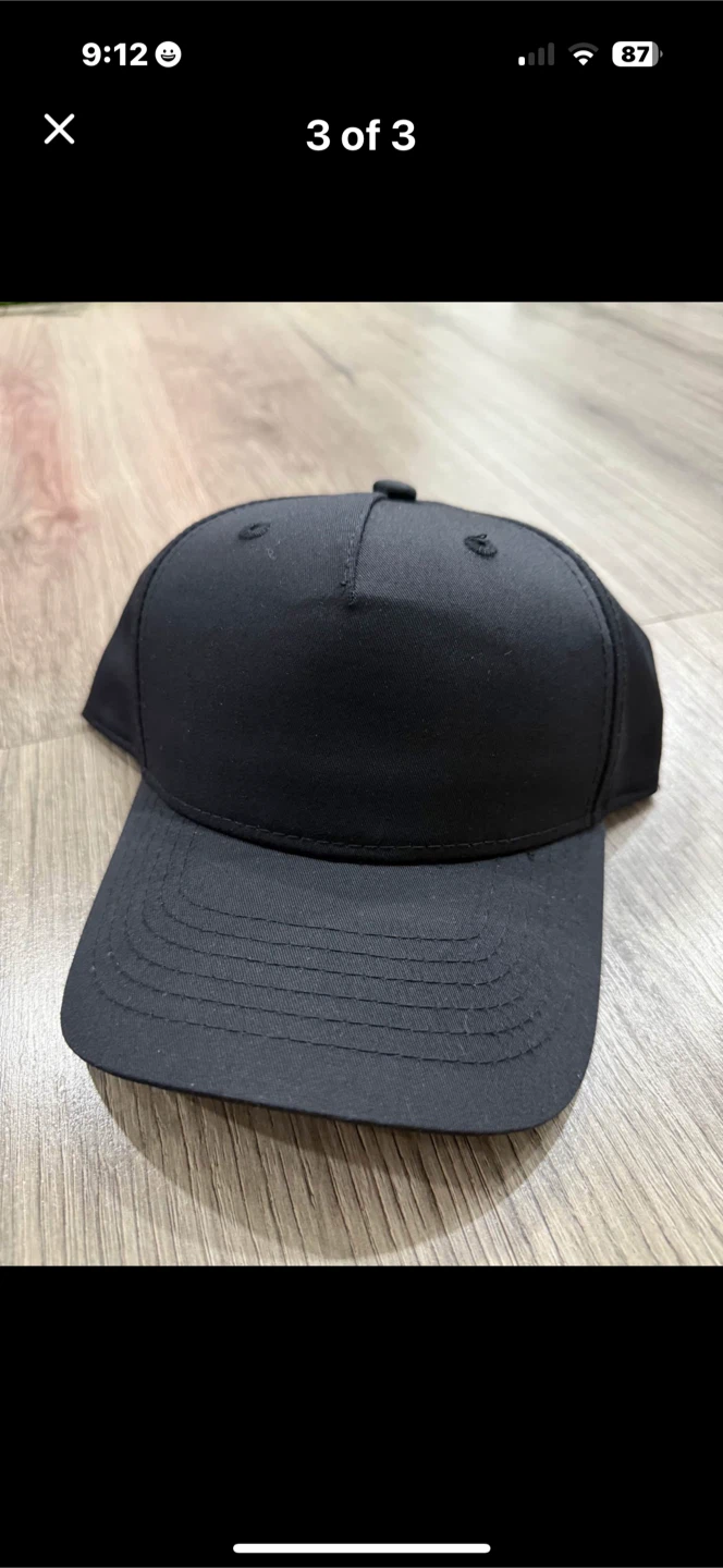 Black Baseball Cap - photo 2