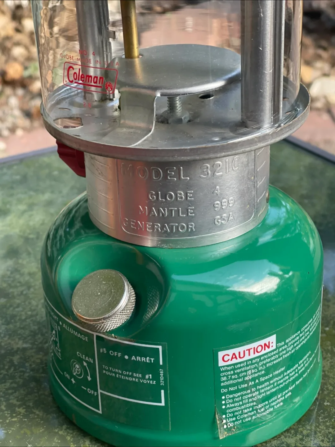 Coleman EASI-LITE Lantern - Model 321G image indicator(5)