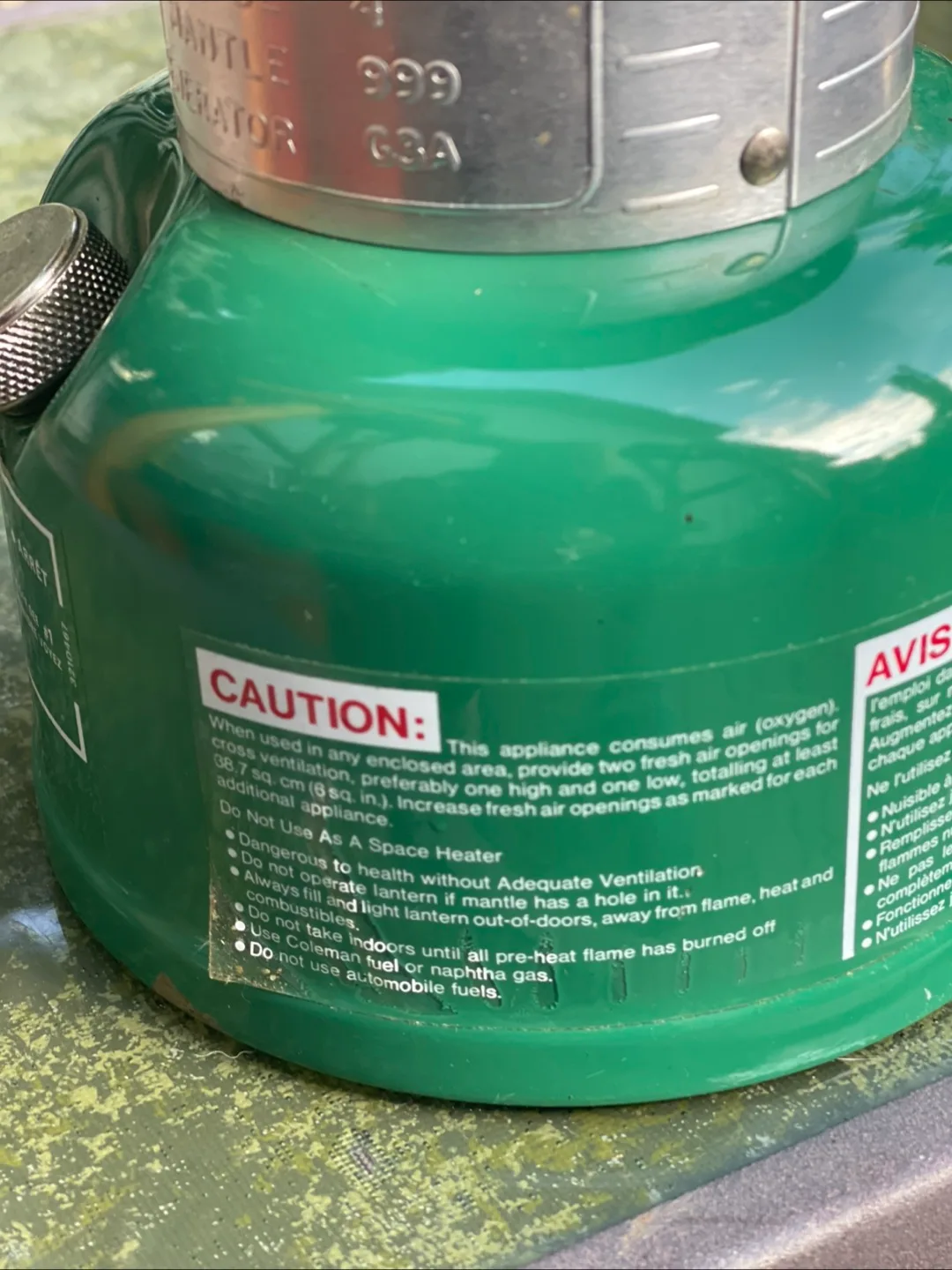 Coleman EASI-LITE Lantern - Model 321G image indicator(6)