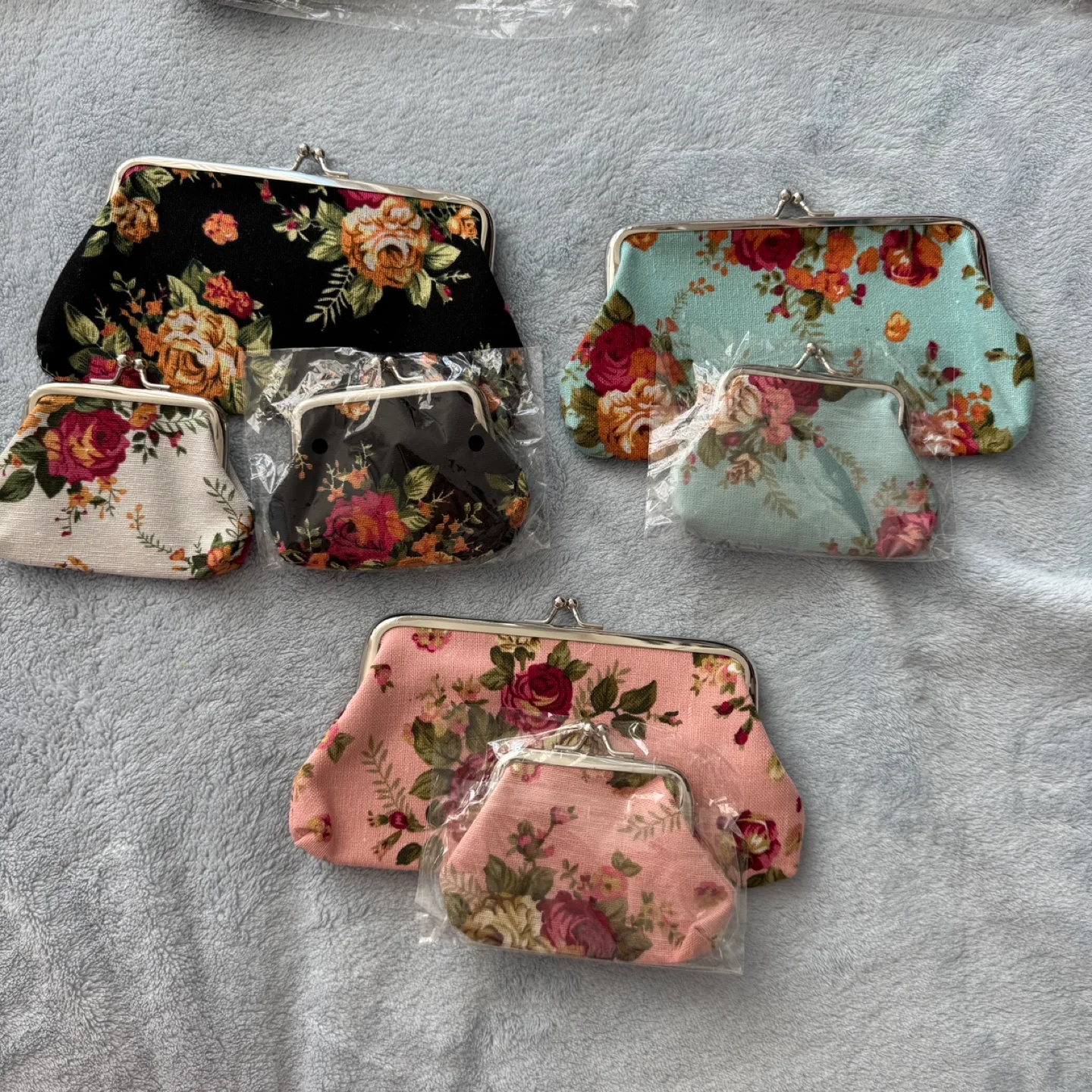 Floral Kisslock Coin Purses - New thumbnail