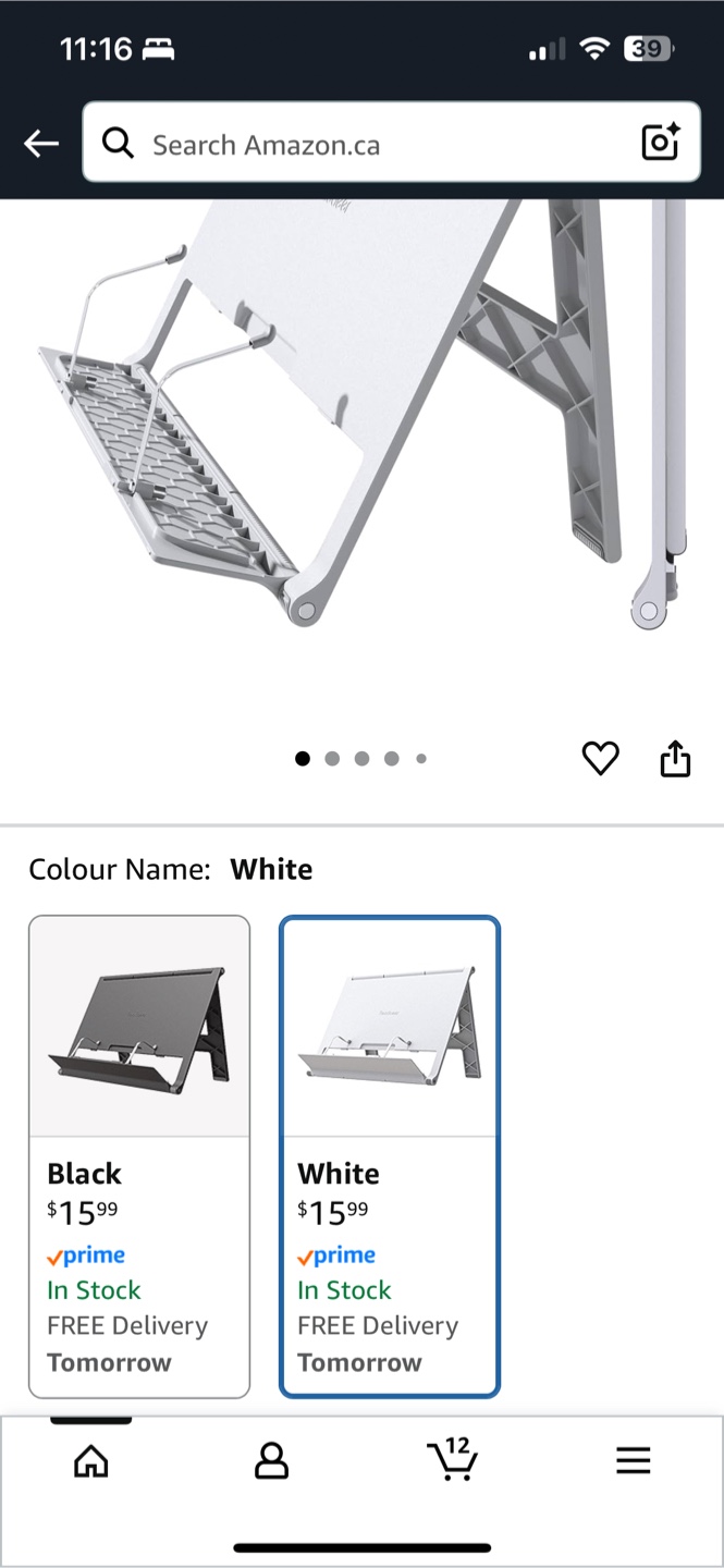 Readaeer Book Stand - White - photo 4