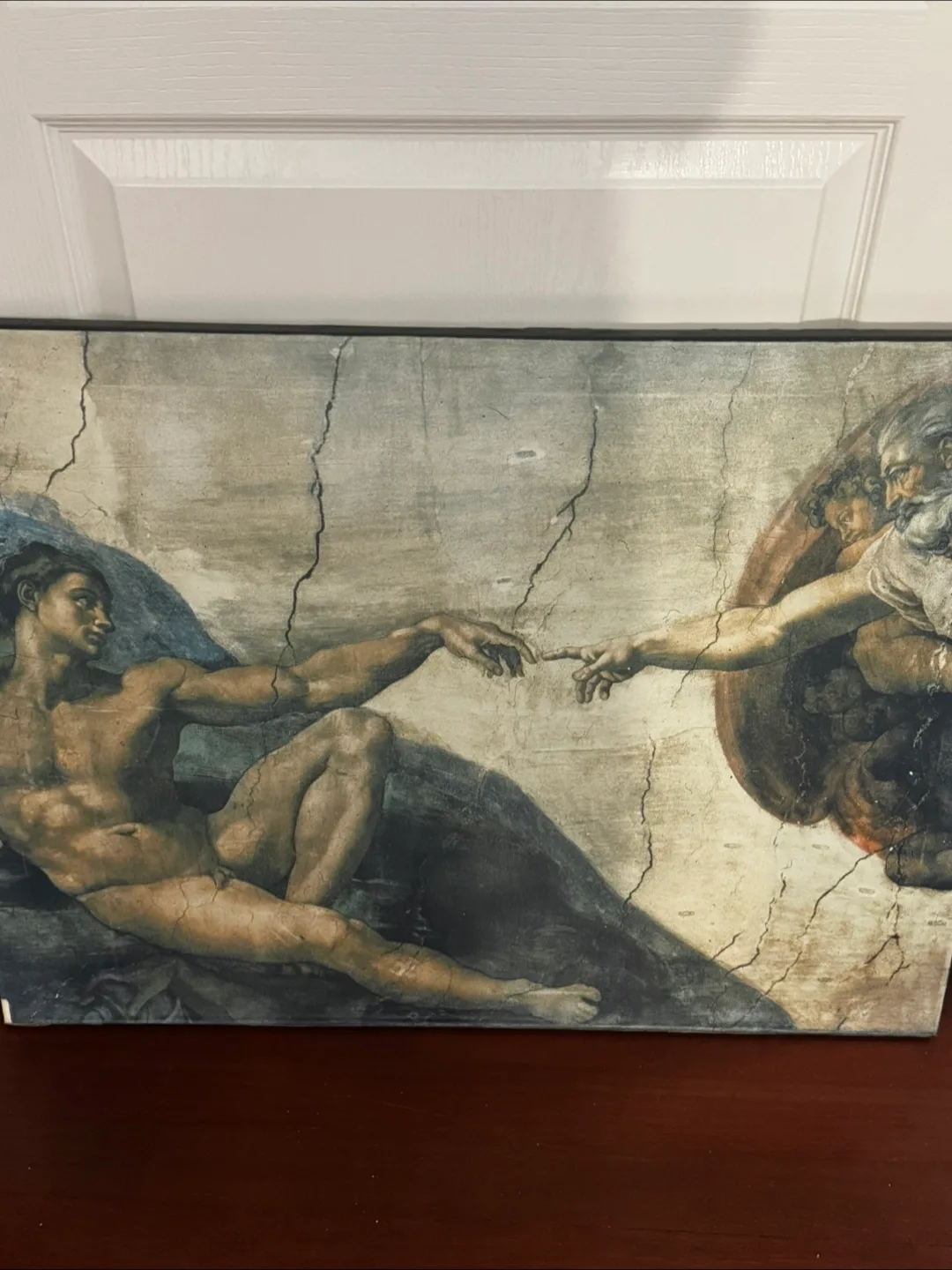 Michelangelo's Creation of Adam Canvas Print thumbnail