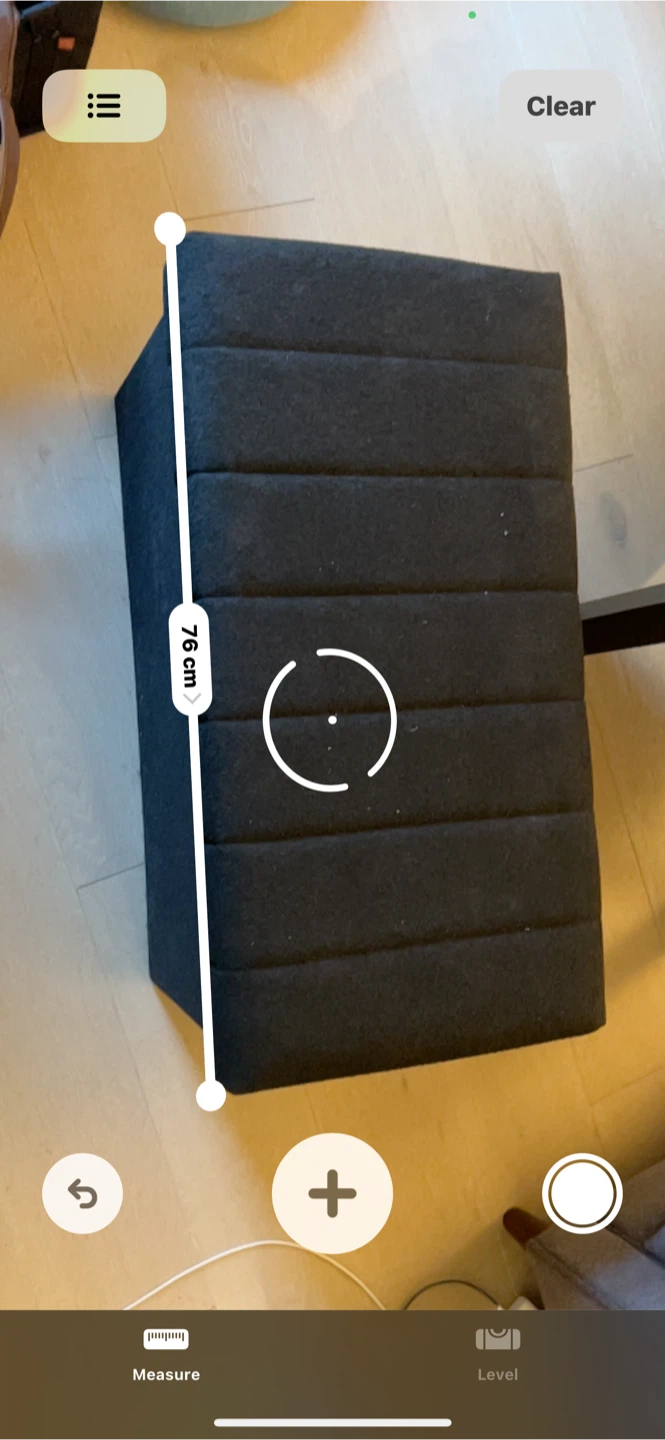 Black Ottoman storage Bench (76x39cm) - photo 3