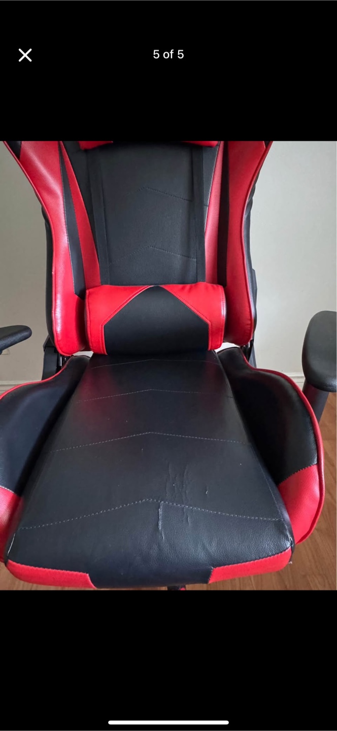 Red & Black Gaming Chair - photo 5
