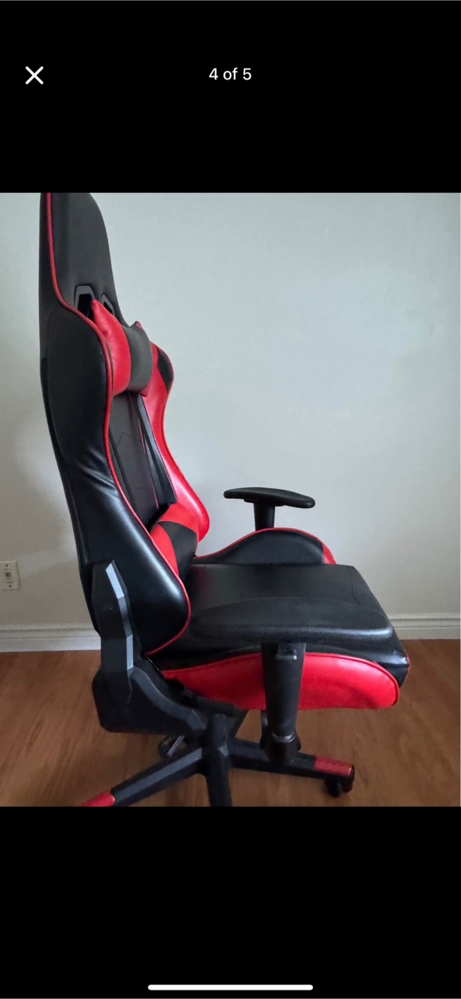 Red & Black Gaming Chair - photo 4