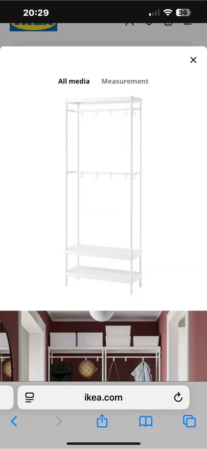 IKEA MACKAPÄR Coat rack with shoe storage unit, white - photo 2