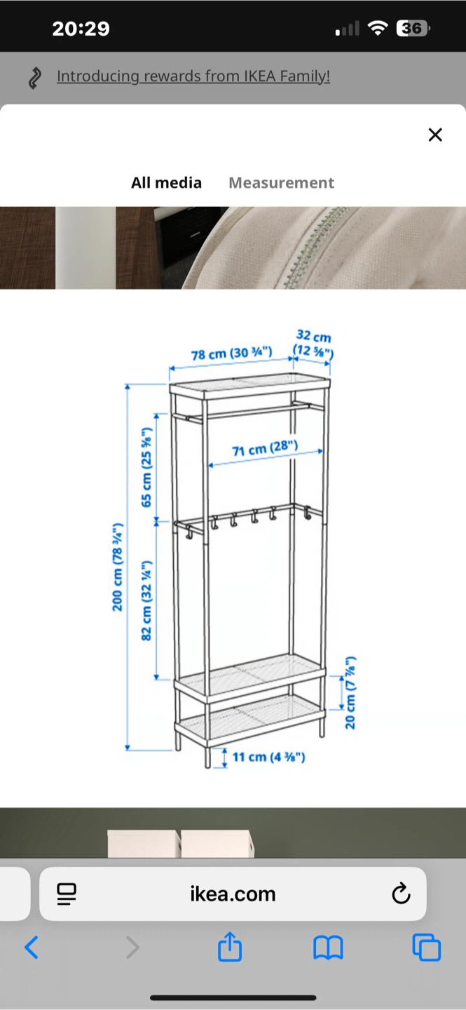 IKEA MACKAPÄR Coat rack with shoe storage unit, white - photo 3