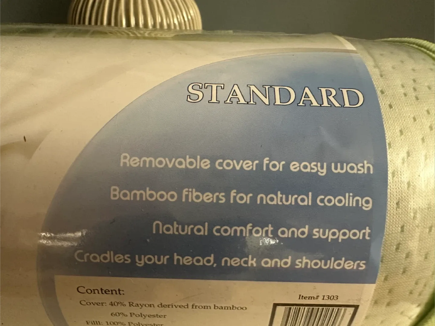 Standard Sized Cooling Bamboo Memory Foam Pillow image indicator(3)