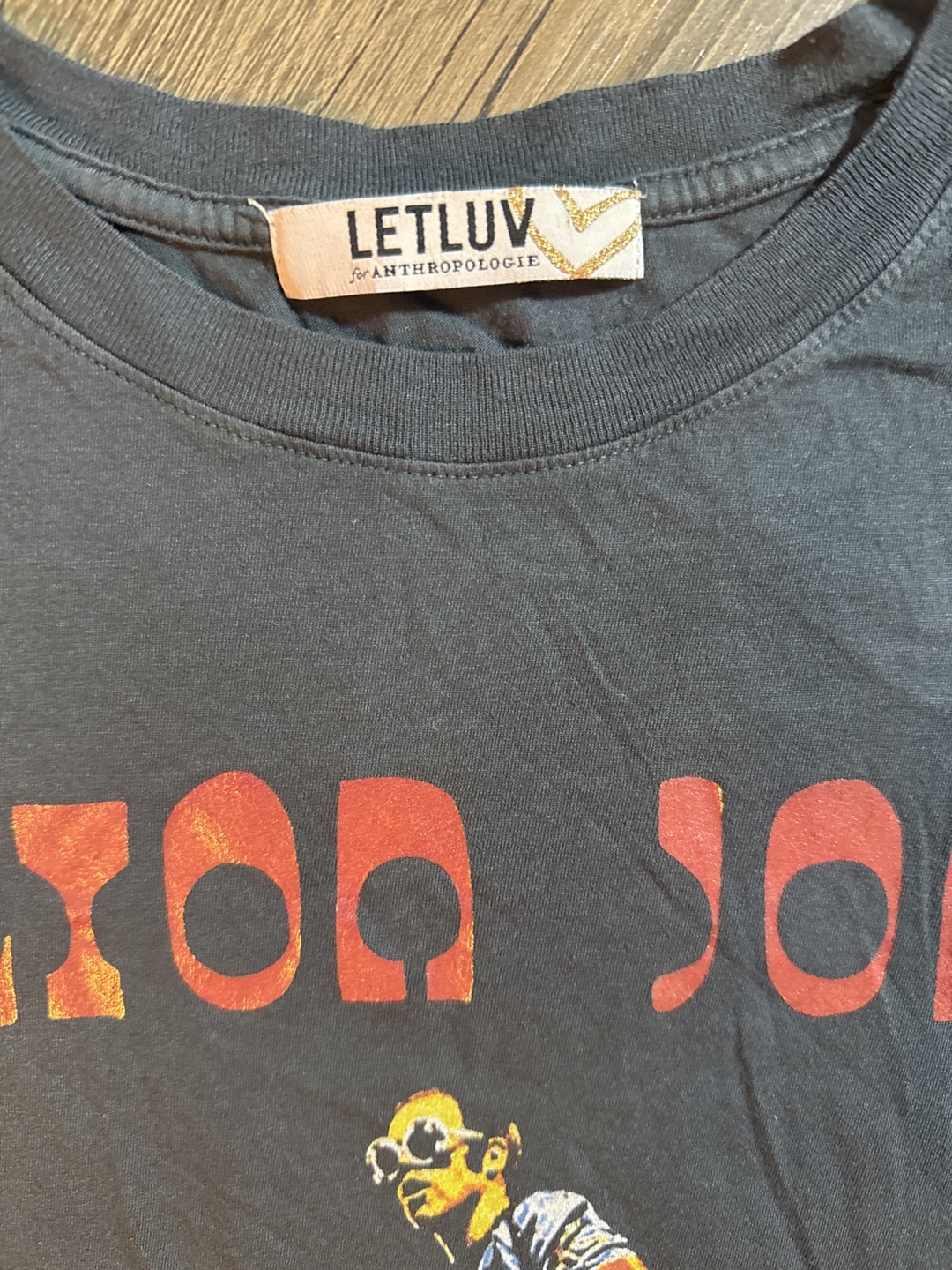 LET LUV for Anthropologie Elton John Graphic Tee - photo 2