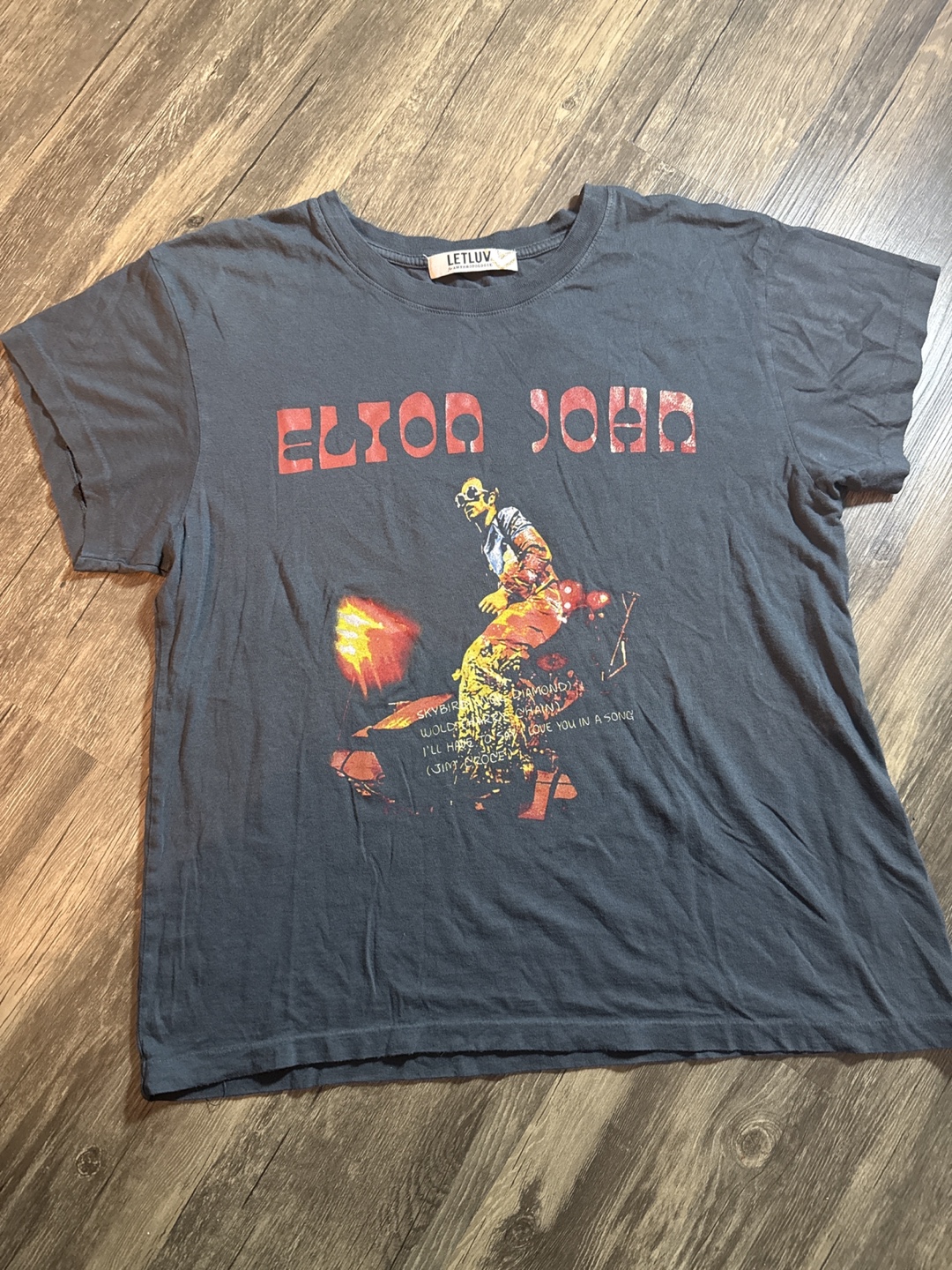 LET LUV for Anthropologie Elton John Graphic Tee