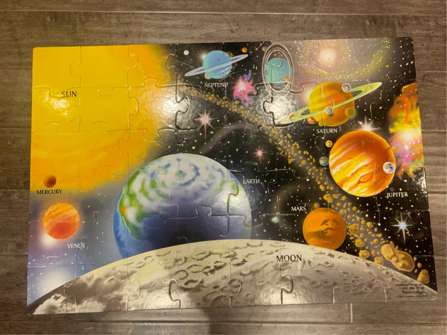 Solar system jumbo Puzzle - 48 peices thumbnail
