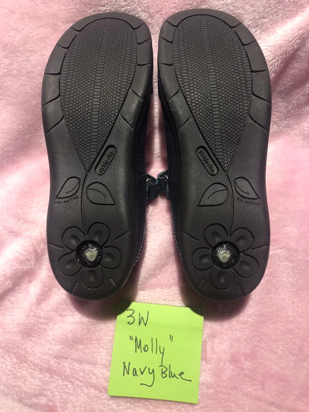 Stride Rite Molly Navy Blue Shoes - Size 3W image indicator(3)