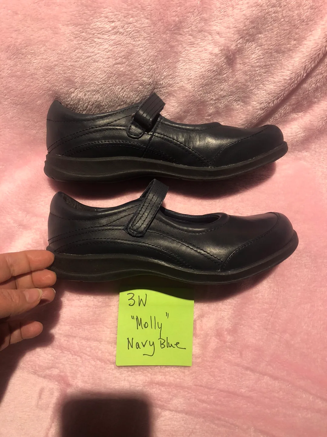 Stride Rite Molly Navy Blue Shoes - Size 3W image indicator(4)