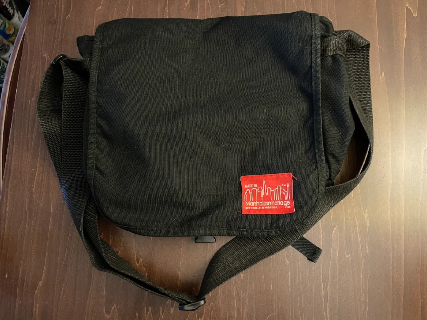 Manhattan Portage Black Messenger Bag thumbnail