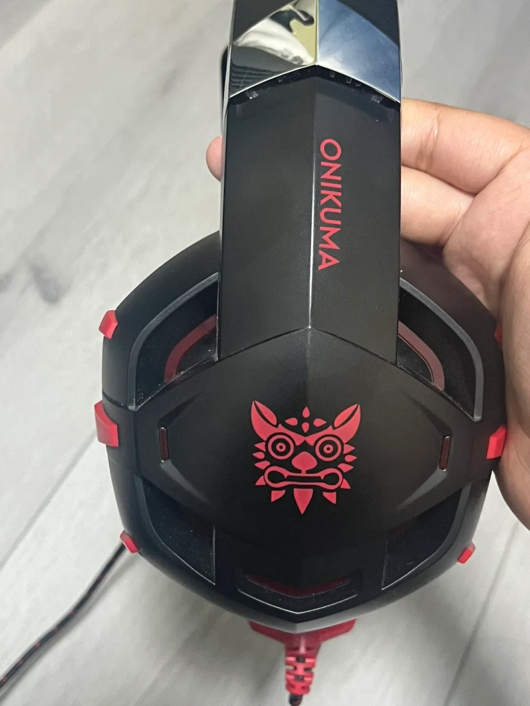 ONIKUMA Gaming Headset - Black & Red image indicator(2)