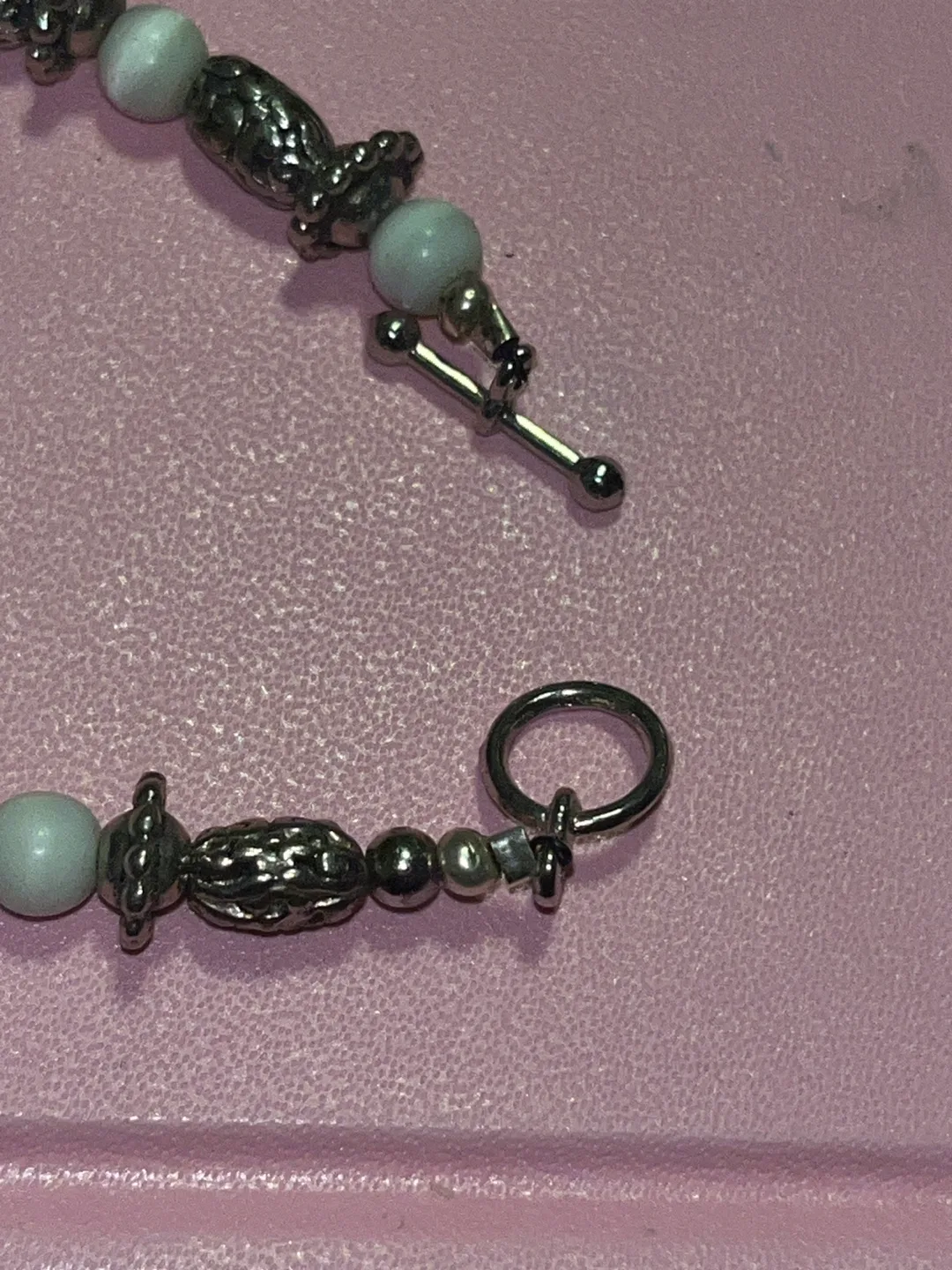 Beaded Bracelet - Silver and White image indicator(6)