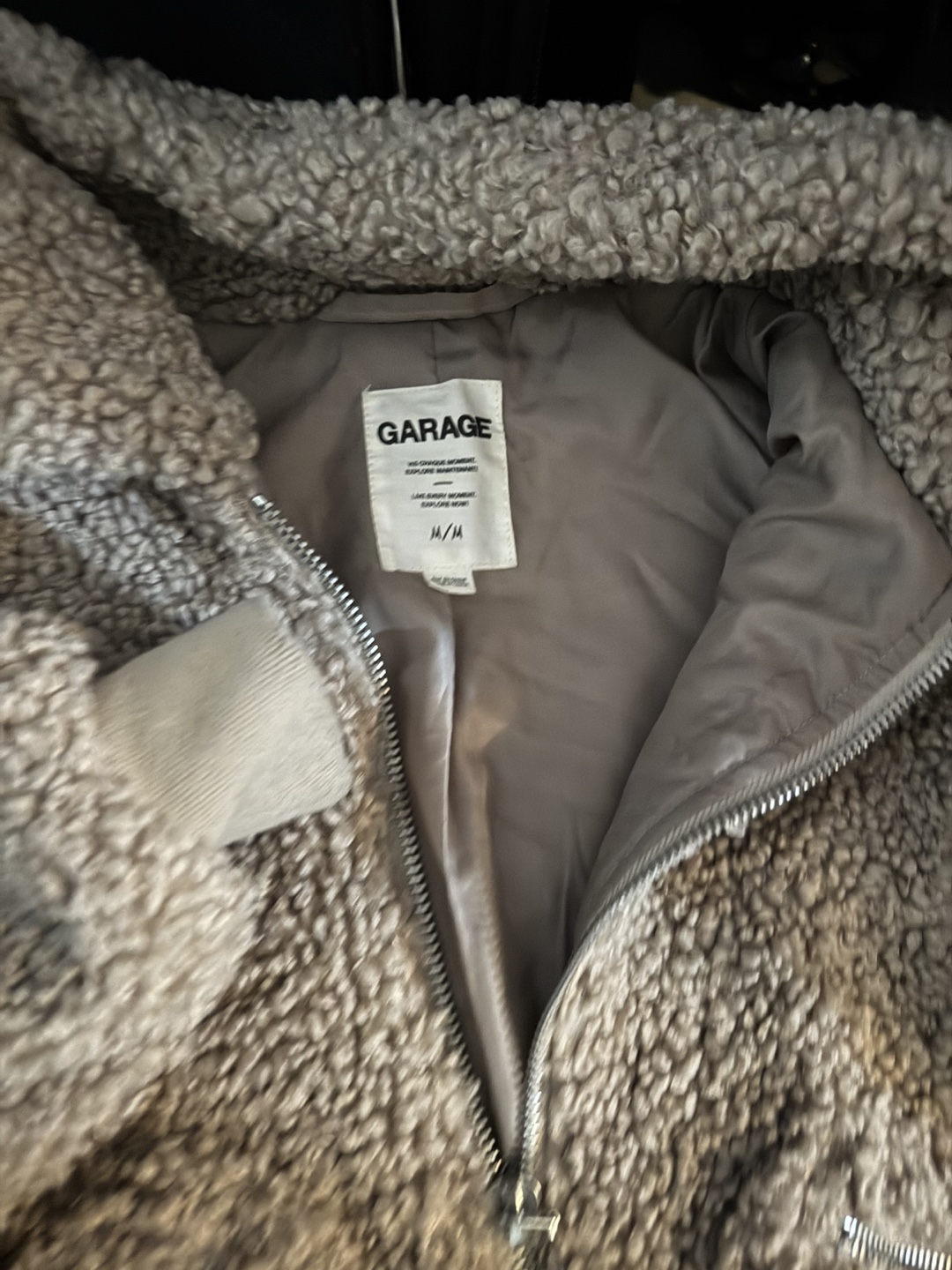 Garage Teddy Jacket - Size M/M - photo 2